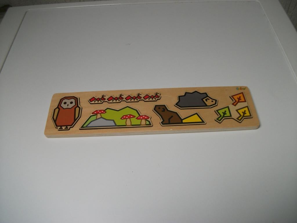 Puzzel Uil 6 delig (Cubey), Kinderen en Baby's, Speelgoed | Houten speelgoed, Gebruikt, Ophalen of Verzenden