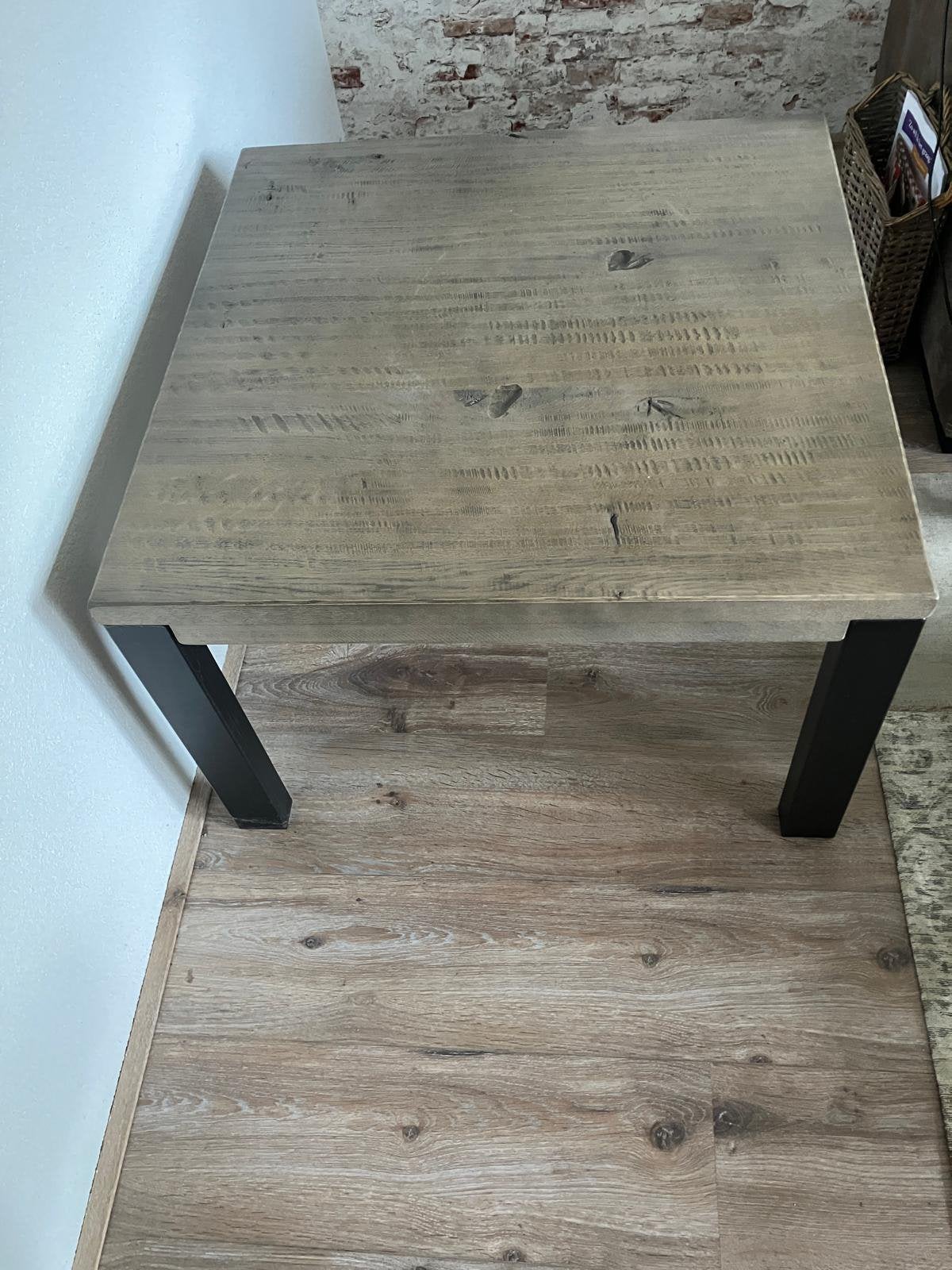 Te koop salontafel en hoektafel, Huis en Inrichting, Tafels | Salontafels, Ophalen, Rechthoekig, 100 tot 150 cm, 50 tot 100 cm