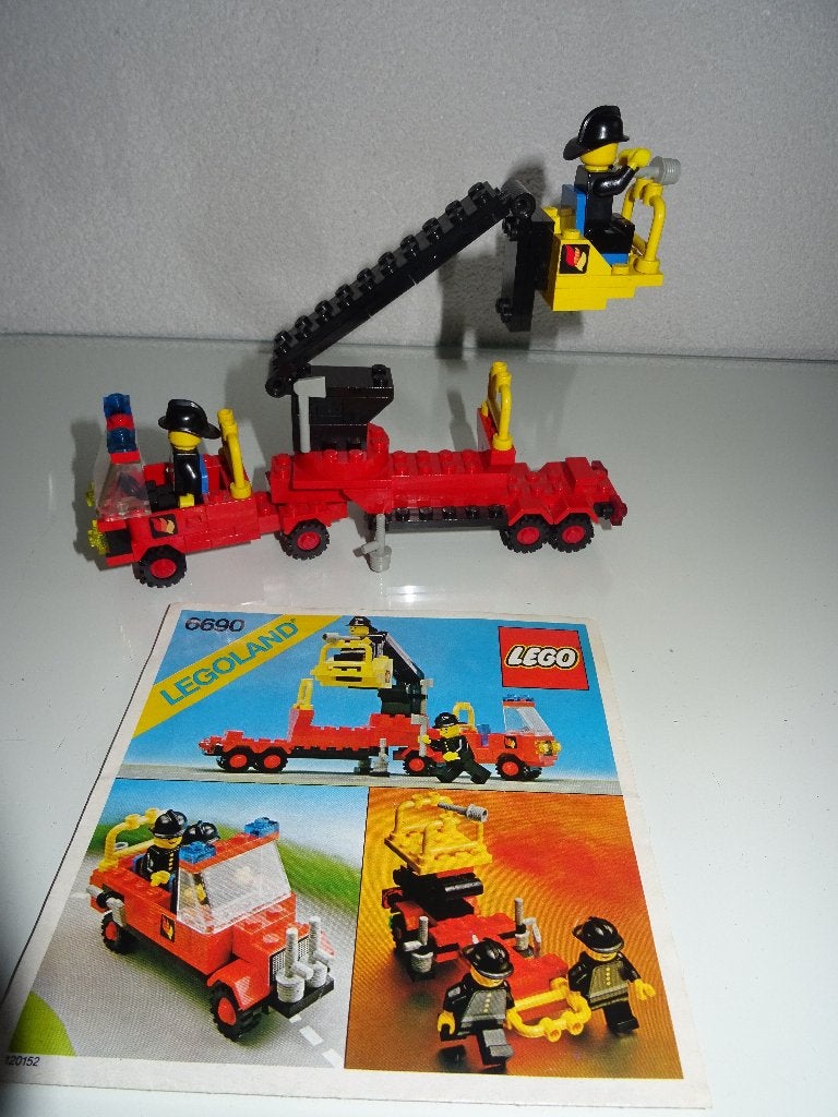 LEGO - 6690 lADDERWAGEN, Ophalen, Zo goed als nieuw