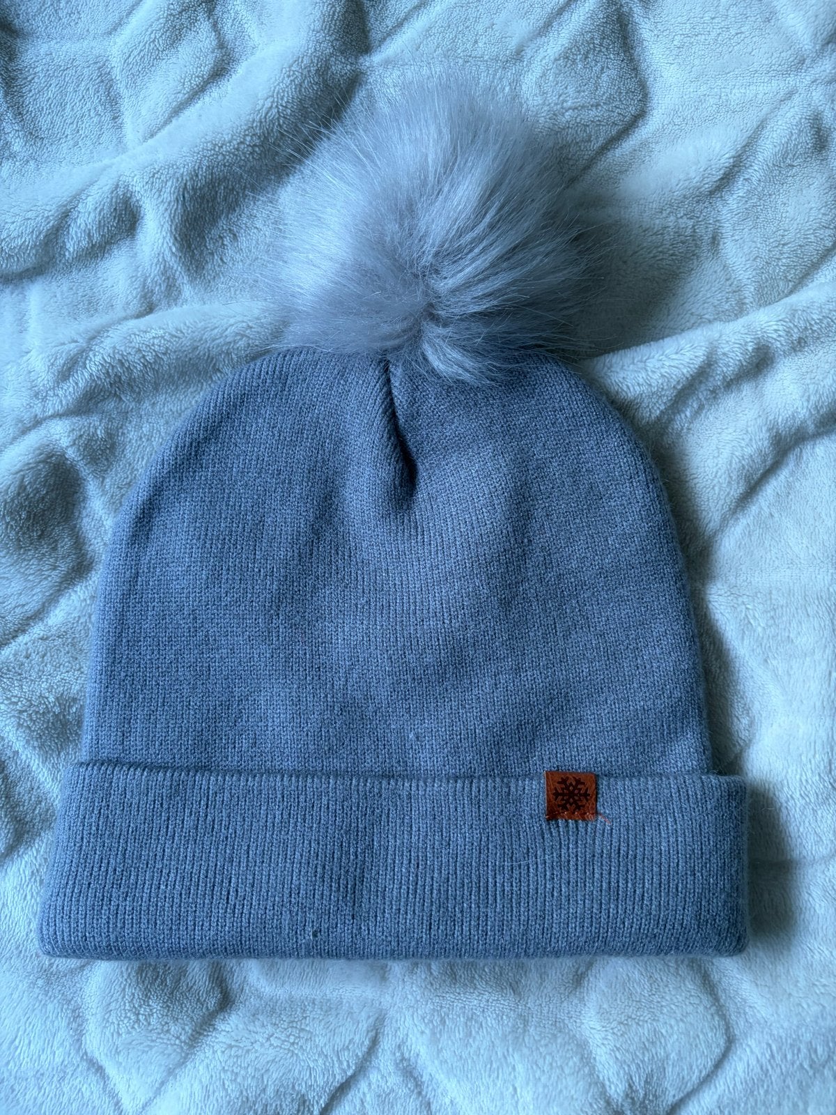 Grijze muts met pompon, Ophalen, Nieuw, Maat 38/40 (M), Muts