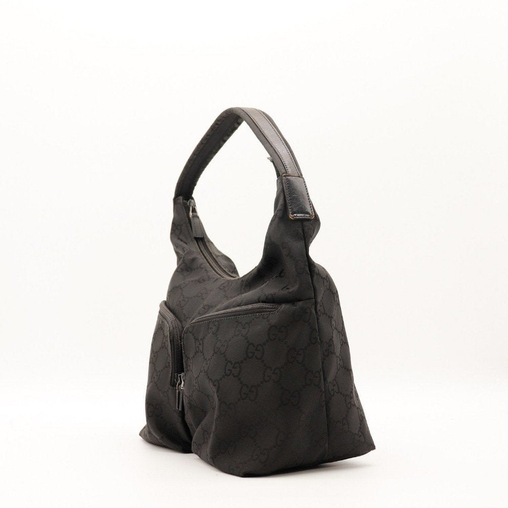 Gucci 29x32x12 cm hobotas, Verzenden, Gebruikt, Zwart, Overige typen