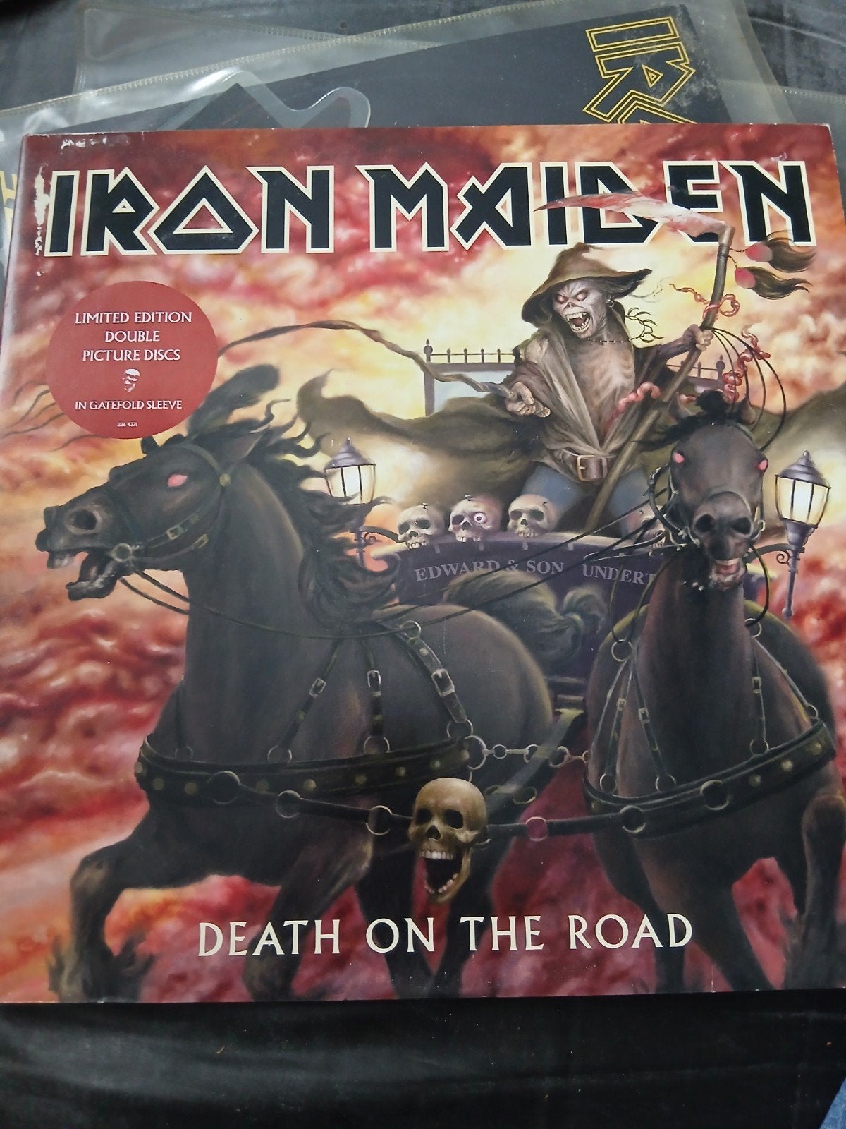 iron maiden picture disc., Cd's en Dvd's, Colored vinyl, Ophalen of Verzenden, Zo goed als nieuw, Hardrock