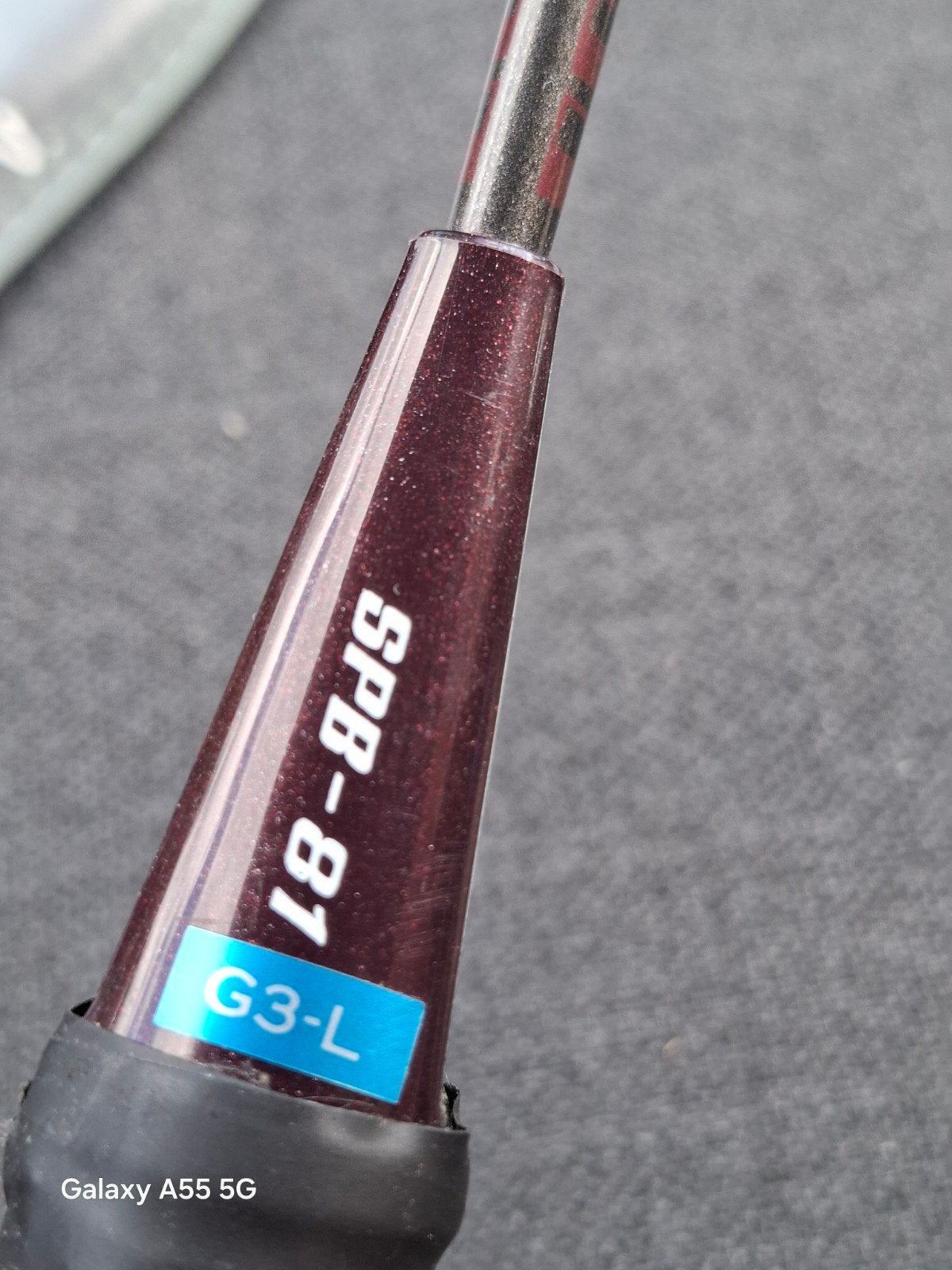 SP Holland SPB-81 Badminton Racket G3-L met hoes, Gebruikt, Onbekend, Ophalen of Verzenden, Racket(s)