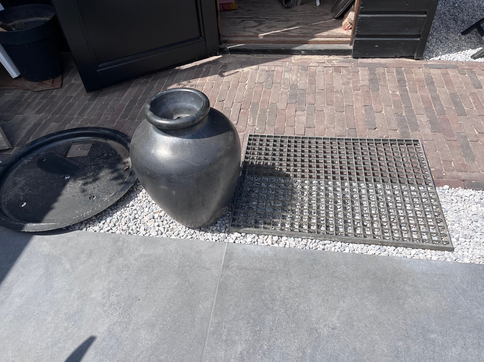 Waterornament kruik excl. pompje, Ophalen of Verzenden, Zo goed als nieuw, Beton, Waterornament