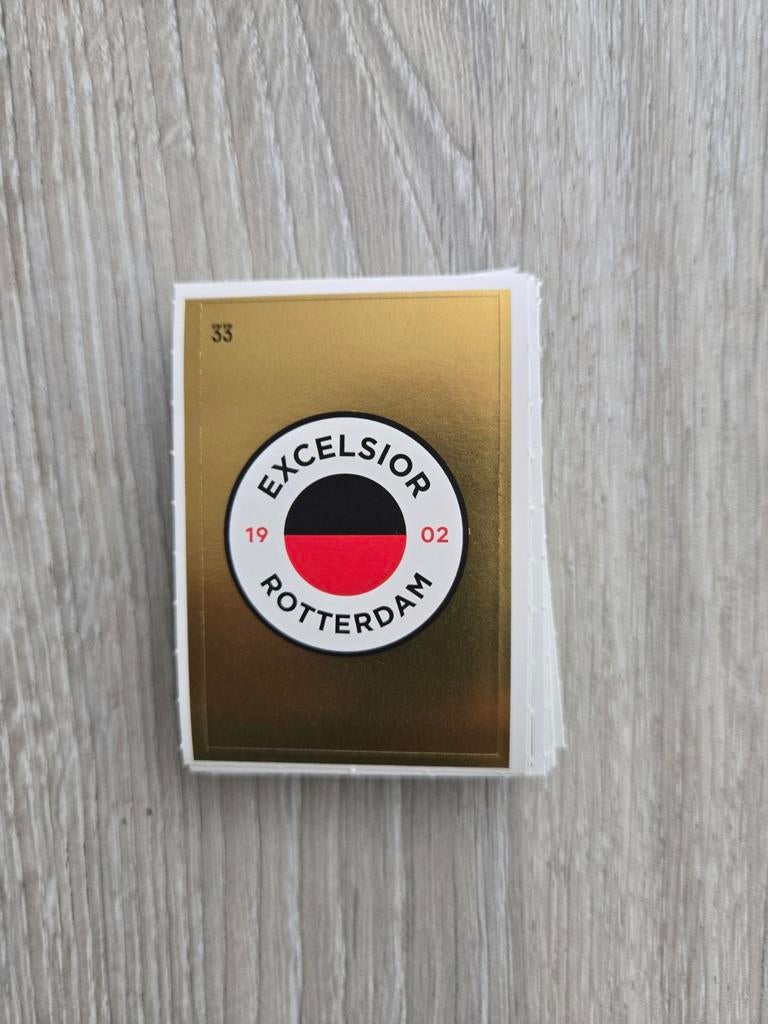 Plus Voetbal Stickers Excelsior, Verzamelen, Ophalen of Verzenden, Nieuw, Overige binnenlandse clubs, Poster, Plaatje of Sticker