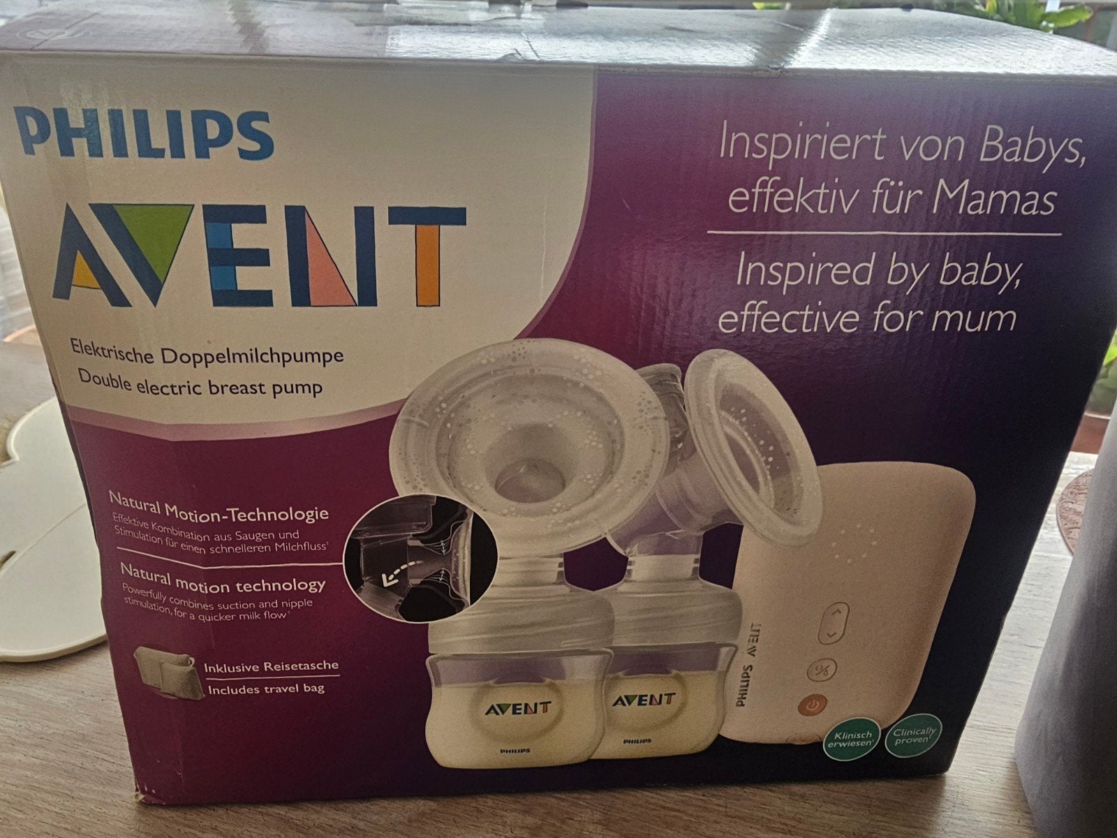 Philips Avent Dubbele Borstkolf Set/Extra Fles Nieuw & Reist, Ophalen of Verzenden, Gebruikt