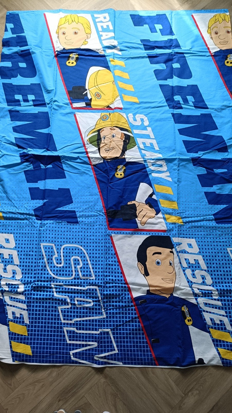 Brandweerman Sam dekbedovertrek, Blauw, Dekbedovertrek, Nieuw, Ophalen of Verzenden