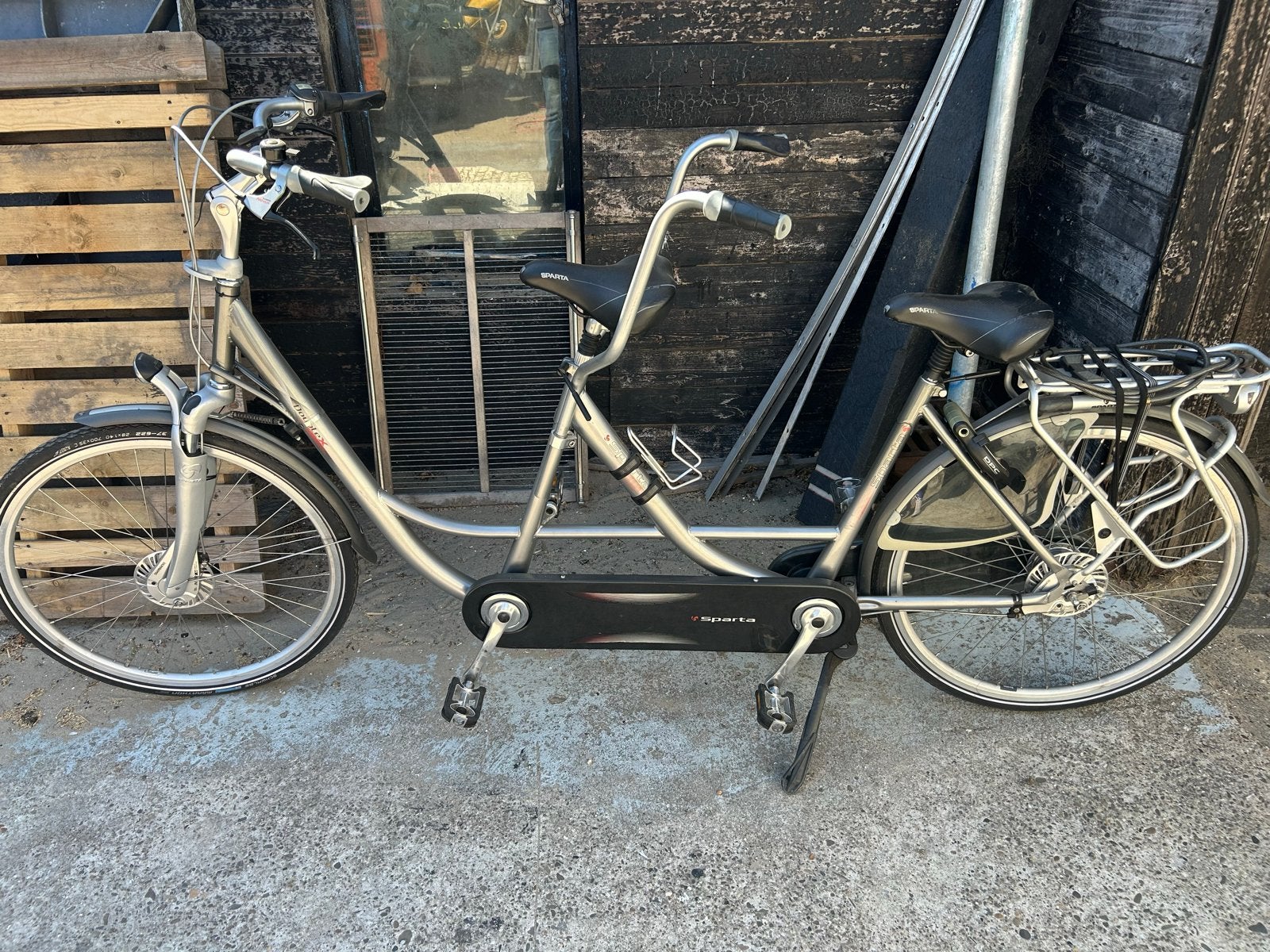 Sparta Tandemfiets, Minder dan 10 versnellingen, Gebruikt, Velgrem, 51 tot 55 cm
