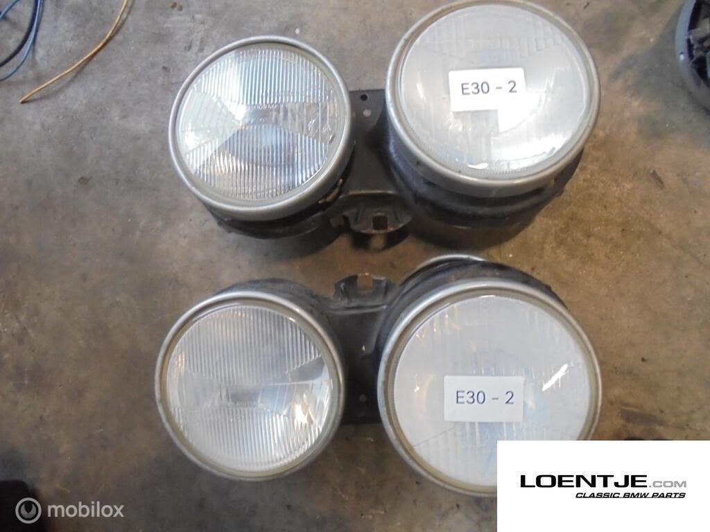 set koplampen bmw e30 type 1 325i 320i 318i etc, Gebruikt, Ophalen of Verzenden, BMW, BMW