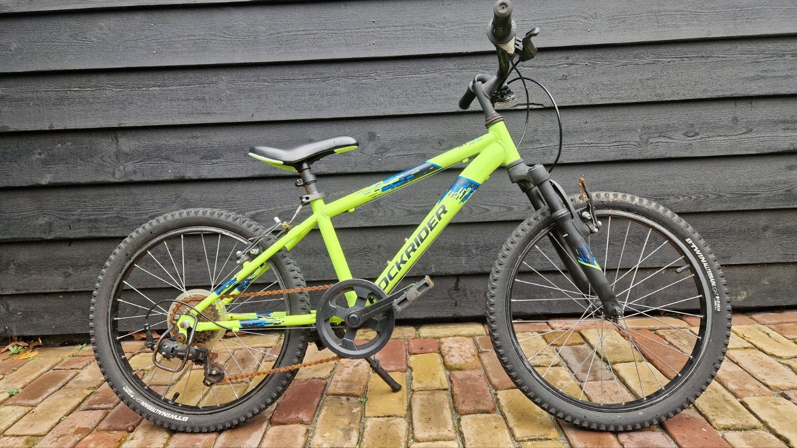 Rockrider ST500 Kinderfiets 20 inch, Fietst en schakelt goed, Ophalen, 20 inch of meer, Gebruikt, Velgrem