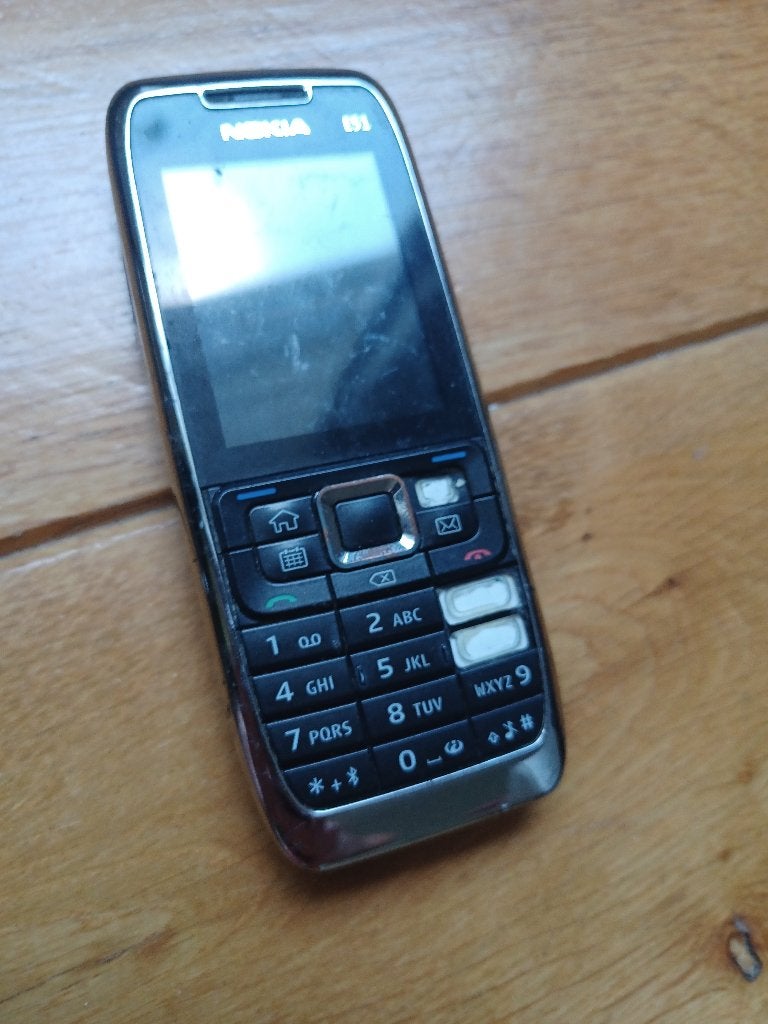 Nokia E51, Gebruikt, Zwart, Fysiek toetsenbord, Ophalen of Verzenden