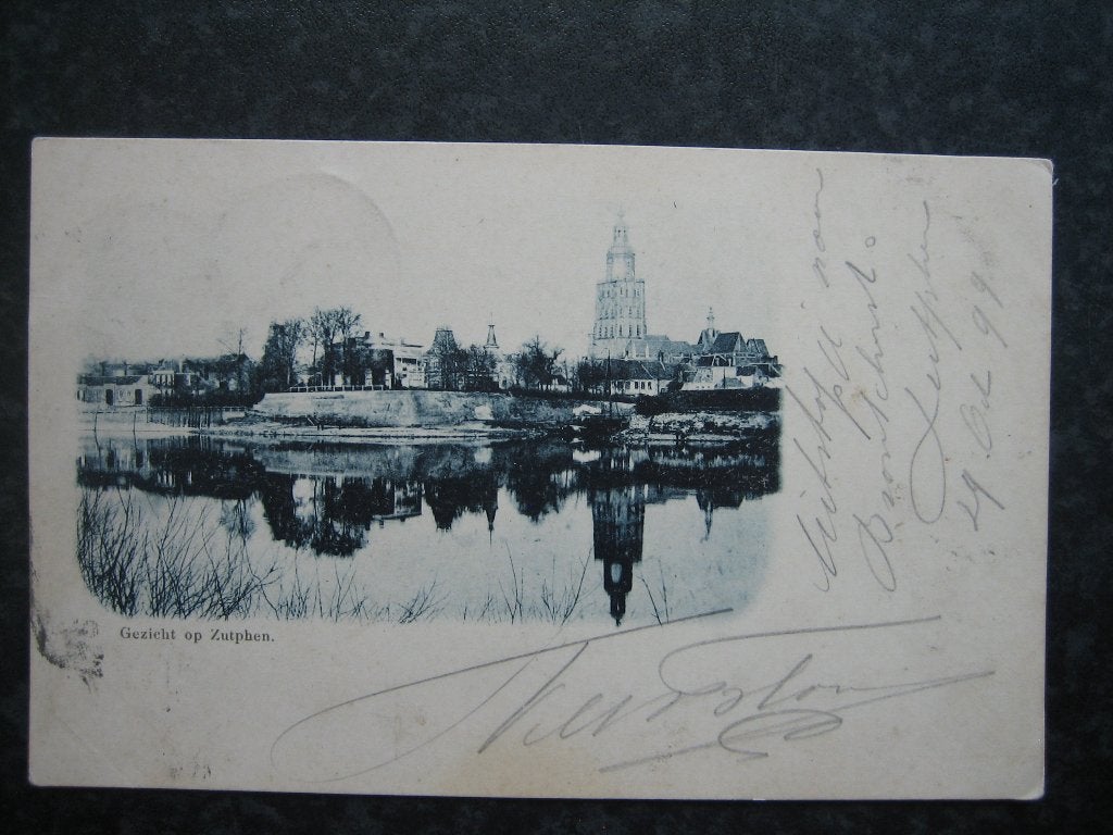 ZUTPHEN Gezicht op A  1899, Ophalen of Verzenden, Voor 1920, Gelderland