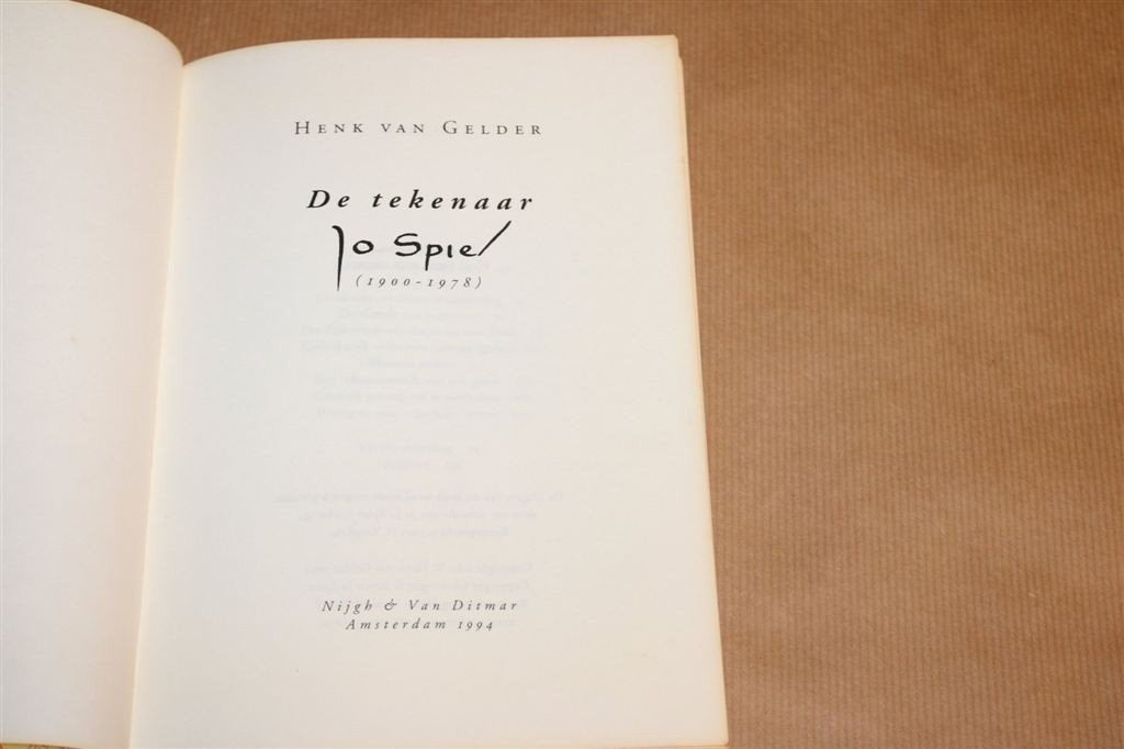 De Tekenaar Jo Spier [1900-1978] — Met Illustraties, Boeken, Ophalen of Verzenden, Gelezen