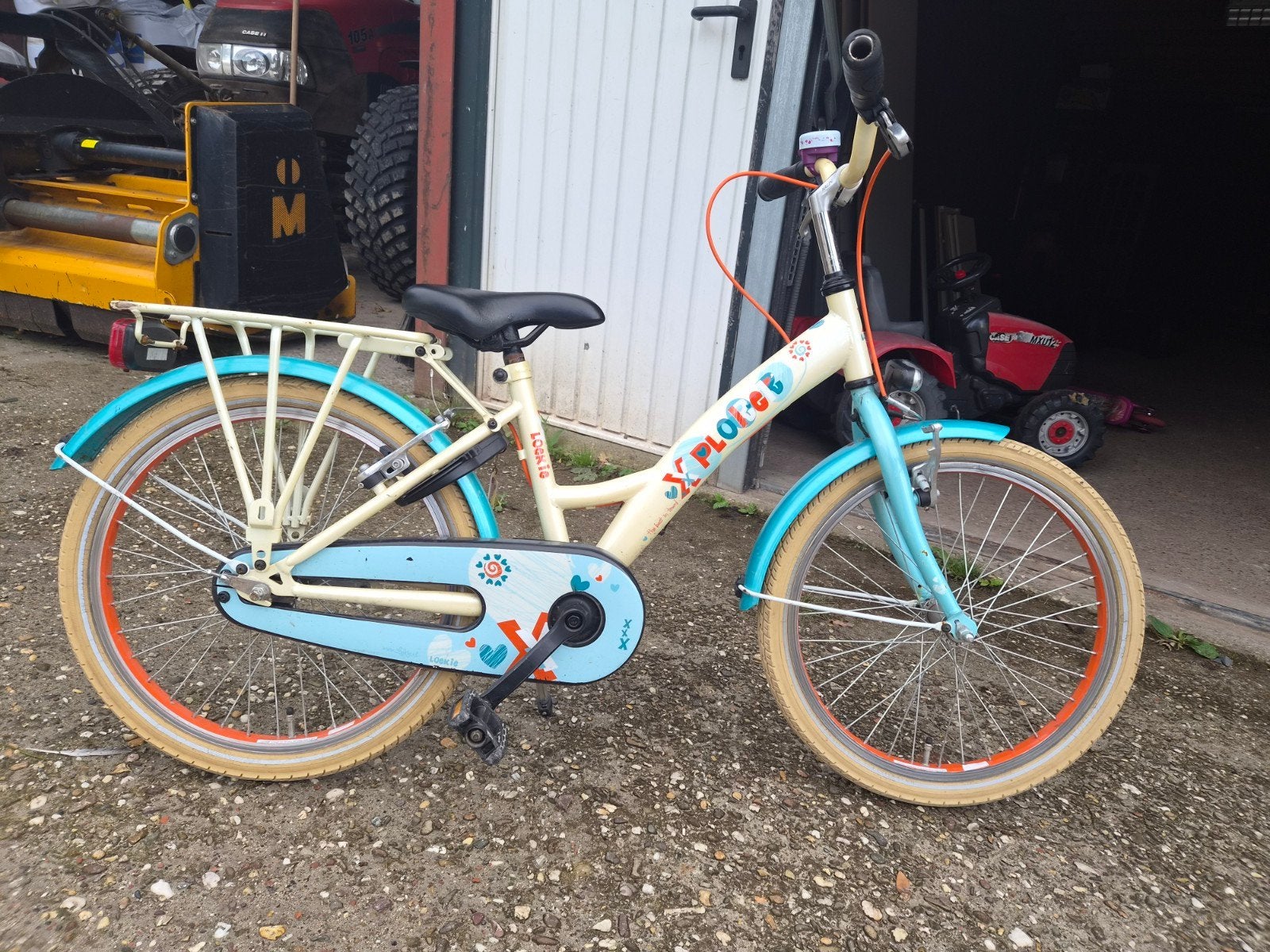 Kinderfiets X-tract 20 inch - rechterhandrem moet vast, Fietsen en Brommers, Ophalen, Gebruikt, Velgrem, 20 inch of meer