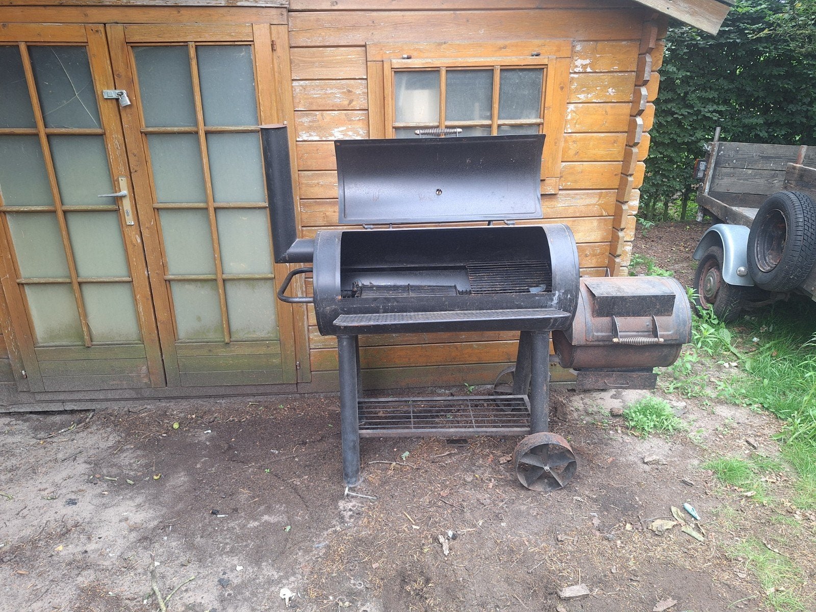 Nice Cooker BBQ met rookgedeelte, Ophalen, Gebruikt, Nice Cooker