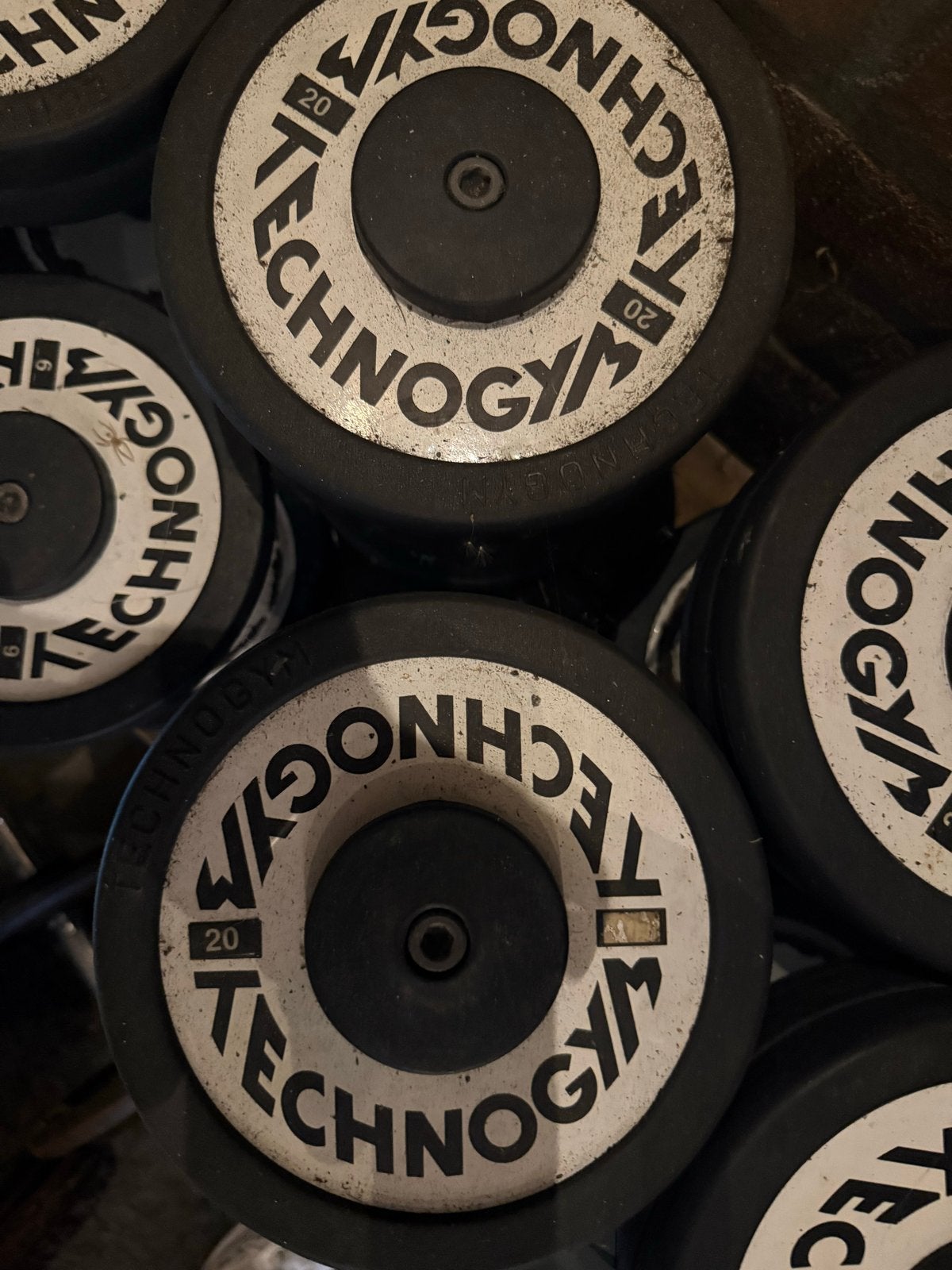 Technogym Dumbbells en Fitnessbank, Sport en Fitness, Fitnessmaterialen, Ophalen of Verzenden, Gebruikt, Armen, Dumbbell