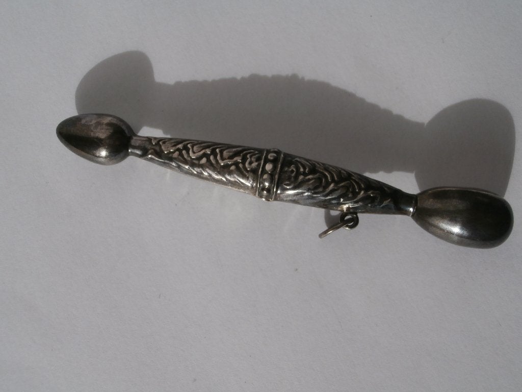 Antieke Zilveren Naalden Koker., Ophalen of Verzenden, Zilver