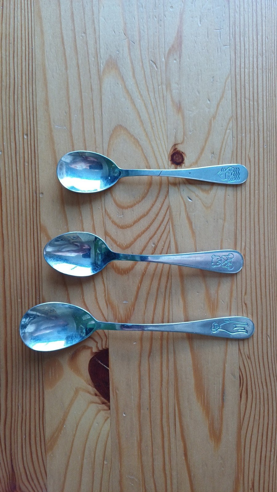Set van 3 kinderlepels met leuke figuurtjes, Ophalen of Verzenden