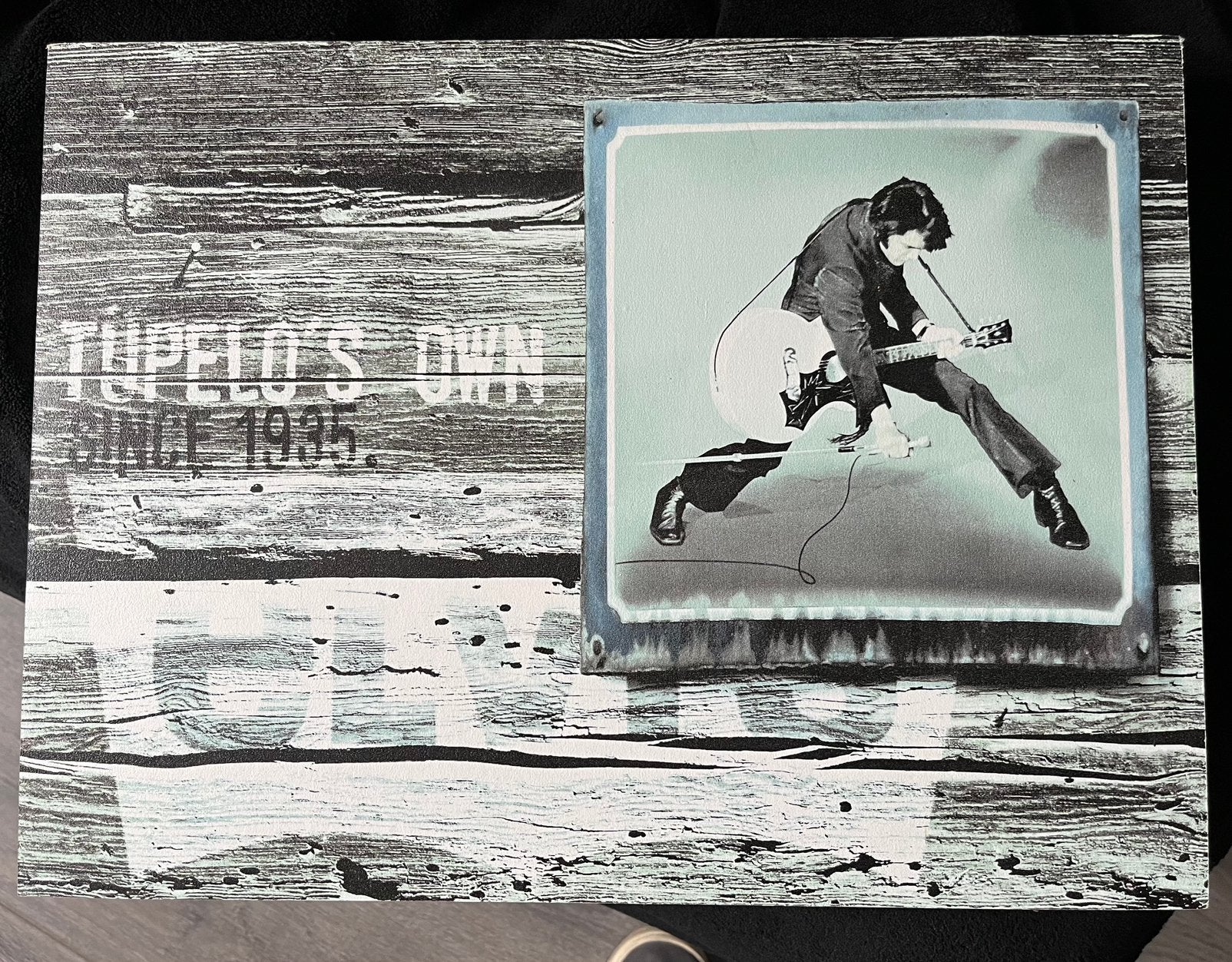 Elvis Presley schilderij – Ton van Herwaarde – ElvisArt, Minder dan 50 cm, Oorspronkelijke maker, Ophalen of Verzenden, Zo goed als nieuw