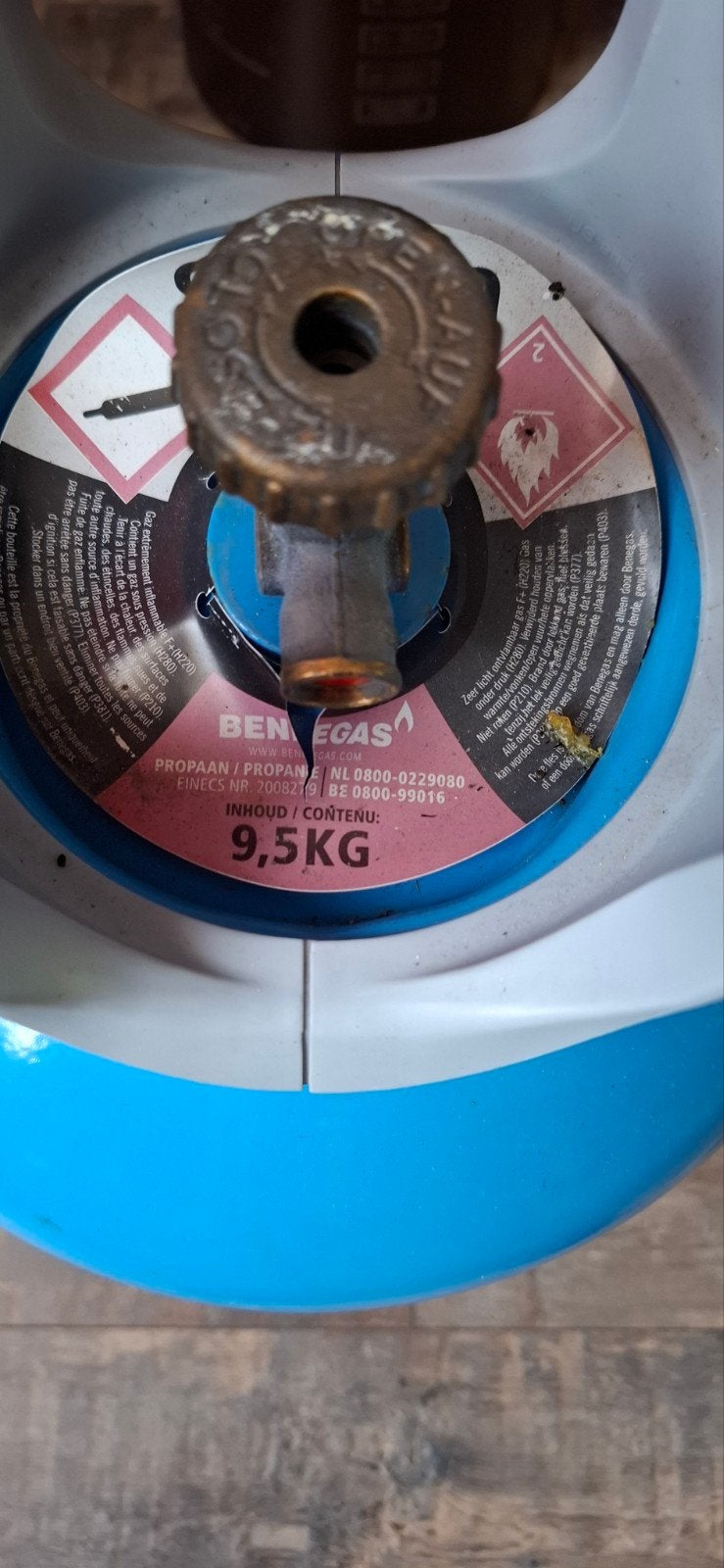 Propaan gasfles, Ophalen