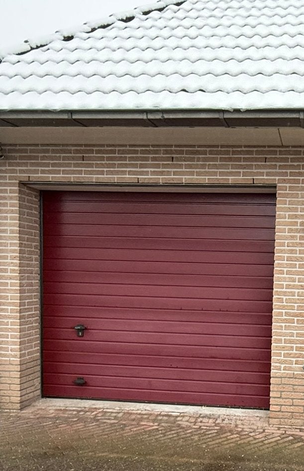 Normstahl garagedeur 250x220 + elektr. aandrijving Mono ZR, Ophalen, Gebruikt, Garagedeur, 120 cm of meer