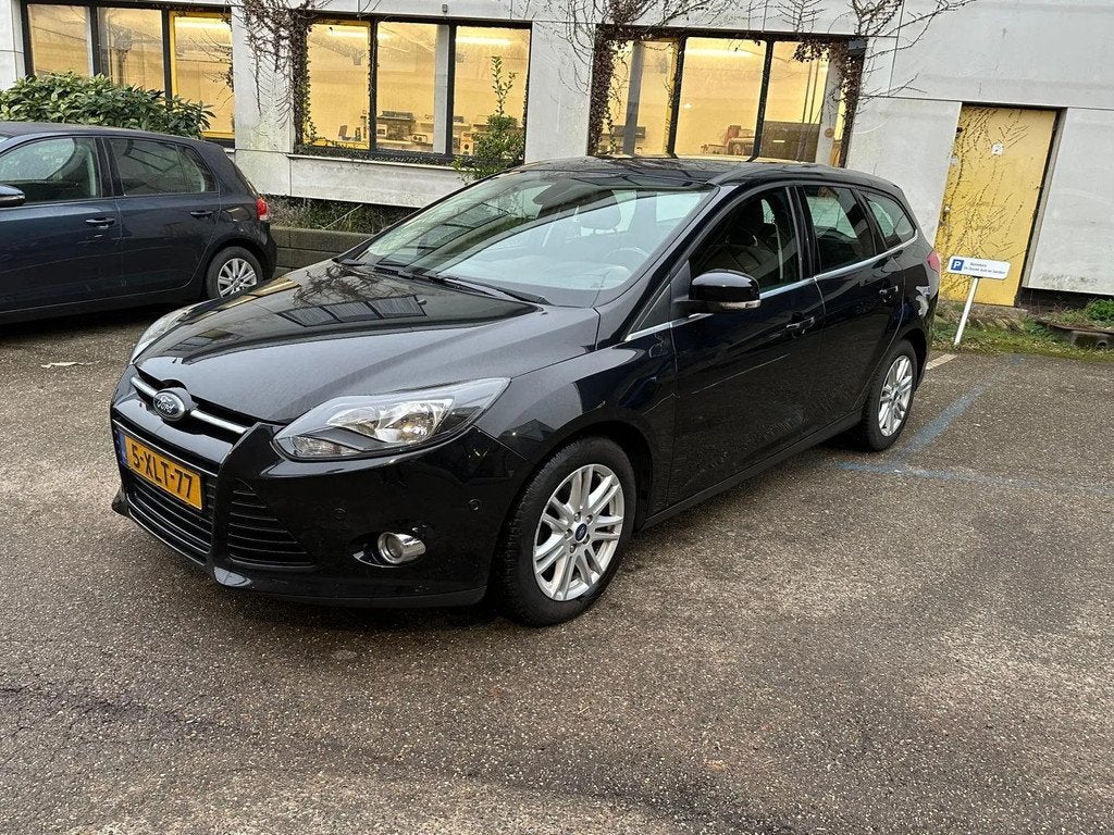 Ford Focus Wagon 1.0 EcoBoost Edition Plus, Auto's, Ford, Euro 5, Gebruikt, Zwart, Zwart
