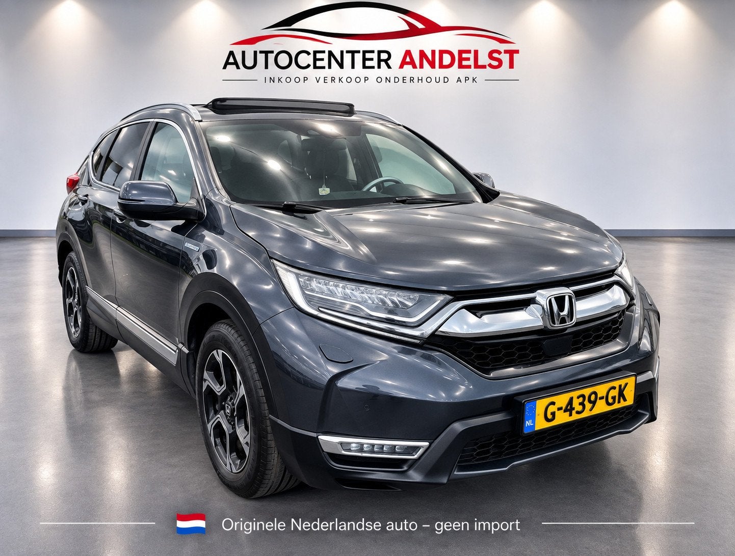 Honda CR-V 2.0 Hybrid AWD Executive Aut, Schuifdak, Acc, Cam, Auto's, Automaat, Blauw, Leder, Bedrijf