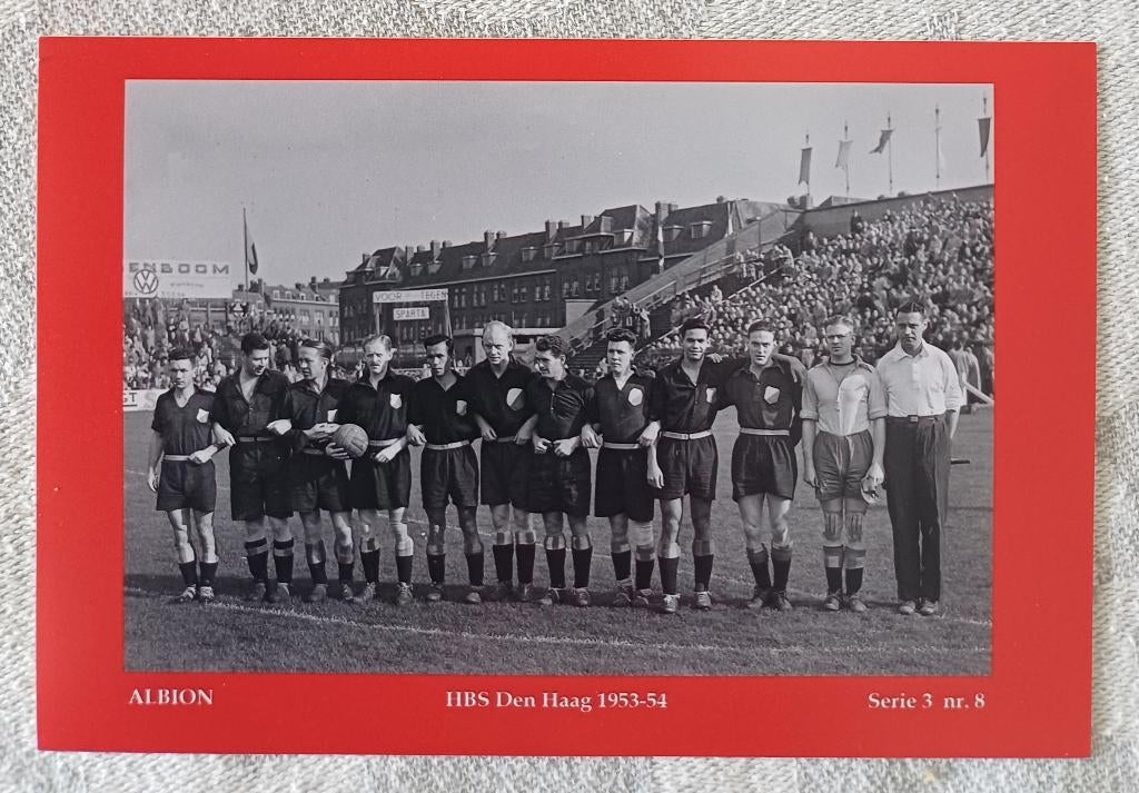 Complete serie van 10 foto kaarten HBS Den Haag, Verzamelen, Ophalen of Verzenden, Zo goed als nieuw, Overige binnenlandse clubs