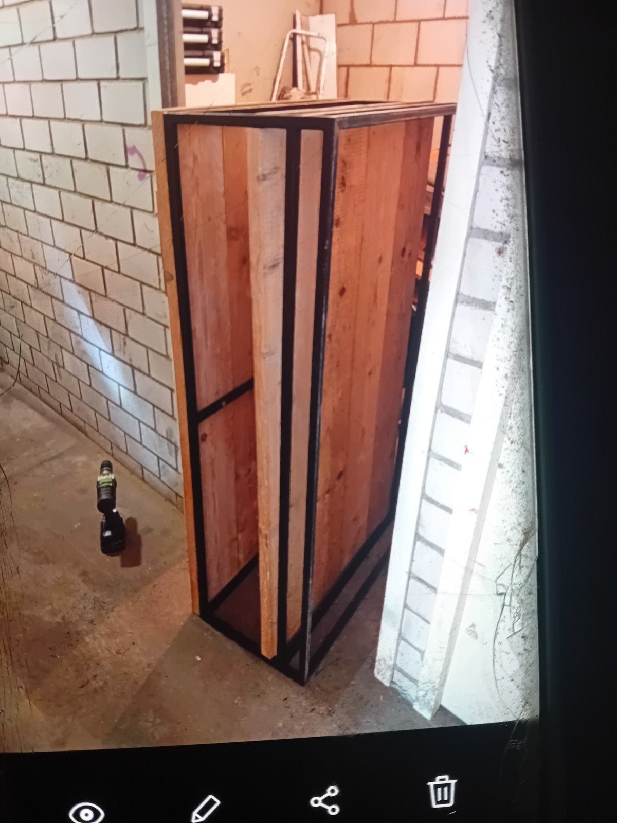 Mooie stalen tafel, Ophalen, Zo goed als nieuw, Metaal, Overige typen