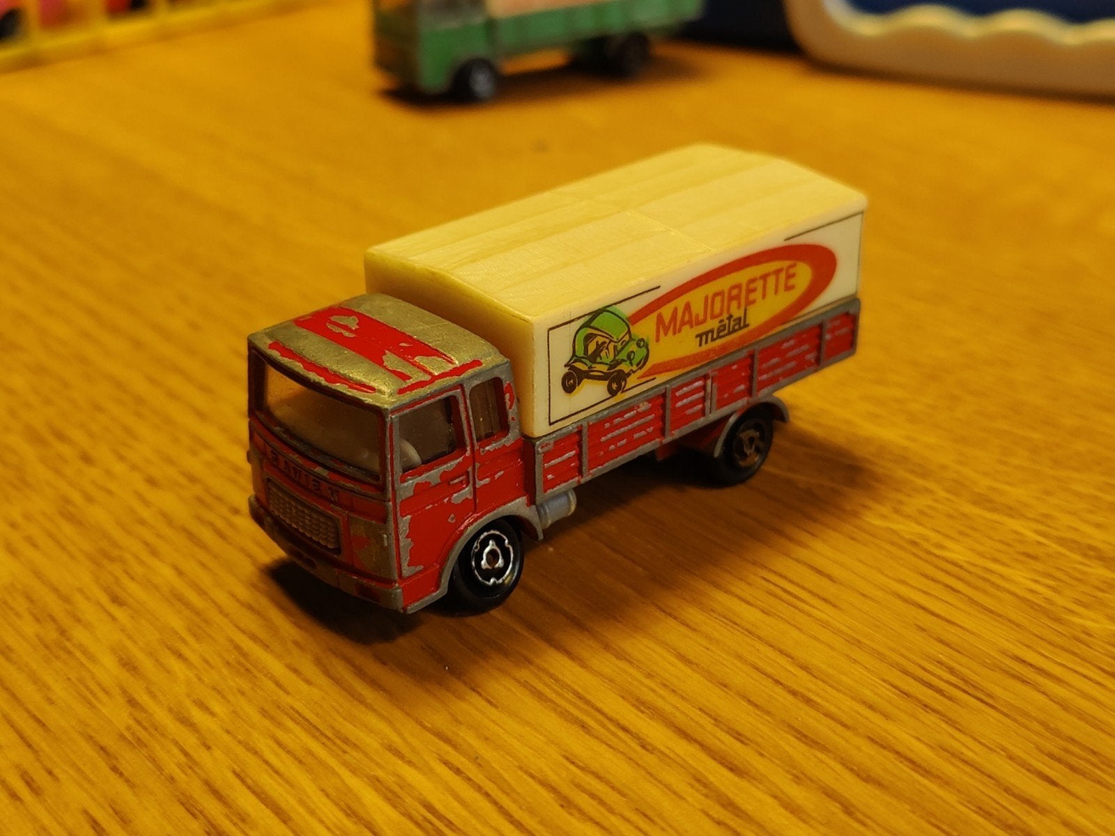 Majorette Saviem Vrachtwagen, Hobby en Vrije tijd, Modelauto's | Overige schalen, Ophalen of Verzenden, Zo goed als nieuw, Auto