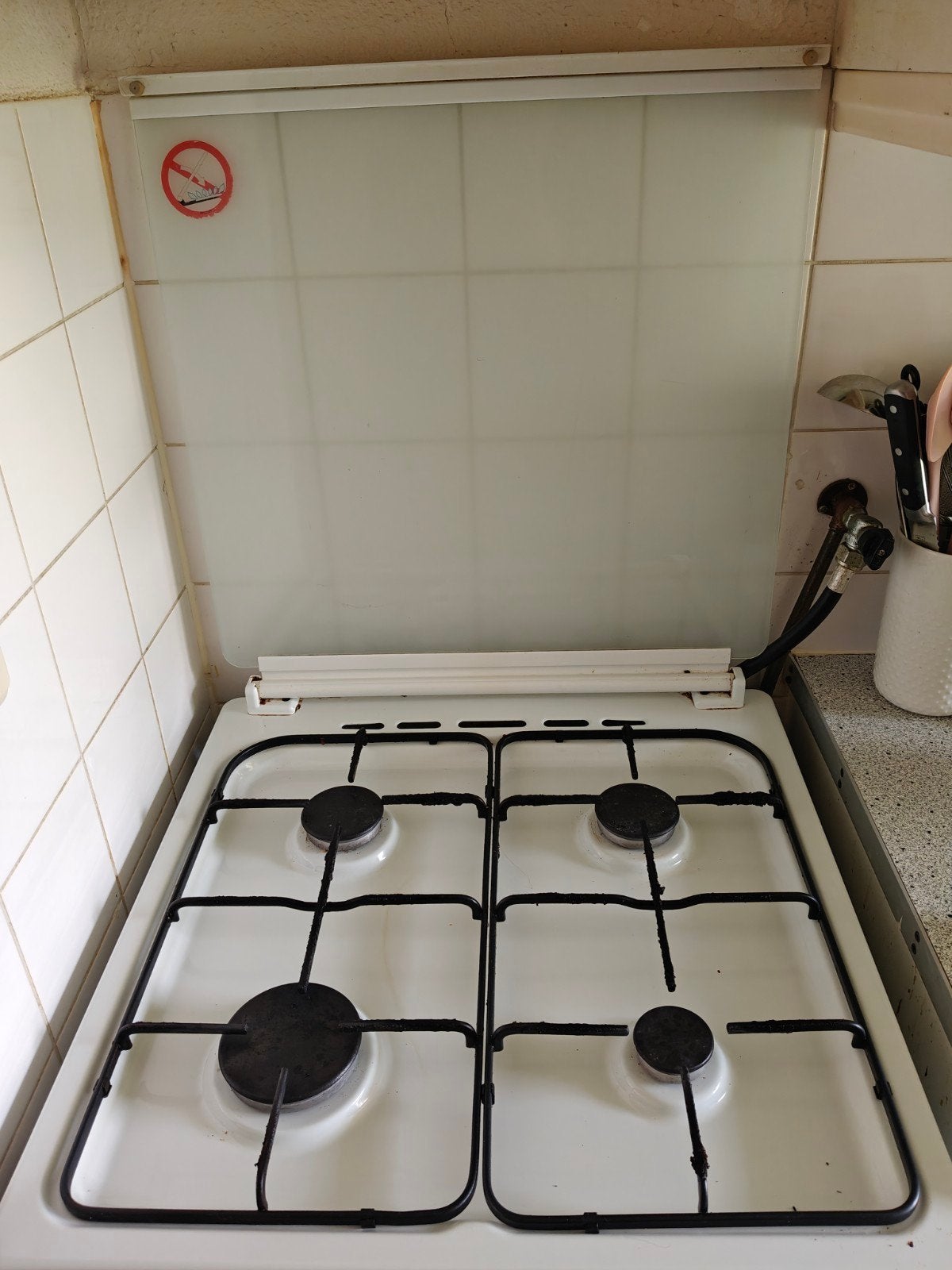 Pelgrim gasfornuis oven combi, Witgoed en Apparatuur, Fornuizen, Ophalen, Gebruikt, 4 kookzones, Gas