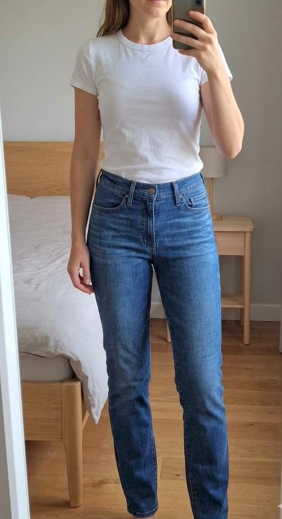 Leuk Levis 312 shaping slim jeans maat W26L30, Blauw, Ophalen of Verzenden, Zo goed als nieuw, W27 (confectie 34) of kleiner