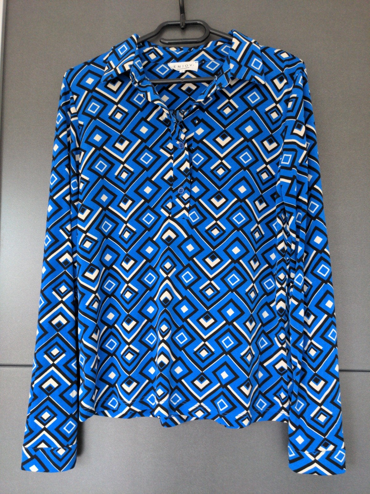 Enjoy kobalt combi blouse maat S, Blauw, Enjoy, Ophalen of Verzenden, Zo goed als nieuw