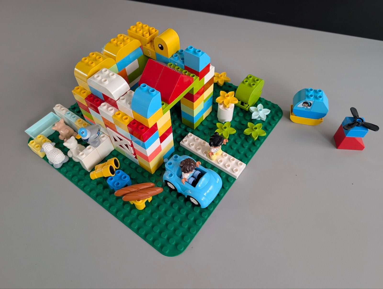 Grote set LEGO Duplo blokken en figuren, Ophalen, Gebruikt, Overige merken