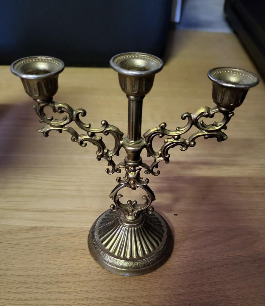 Vintage kandelaar, Ophalen, Koper of Brons