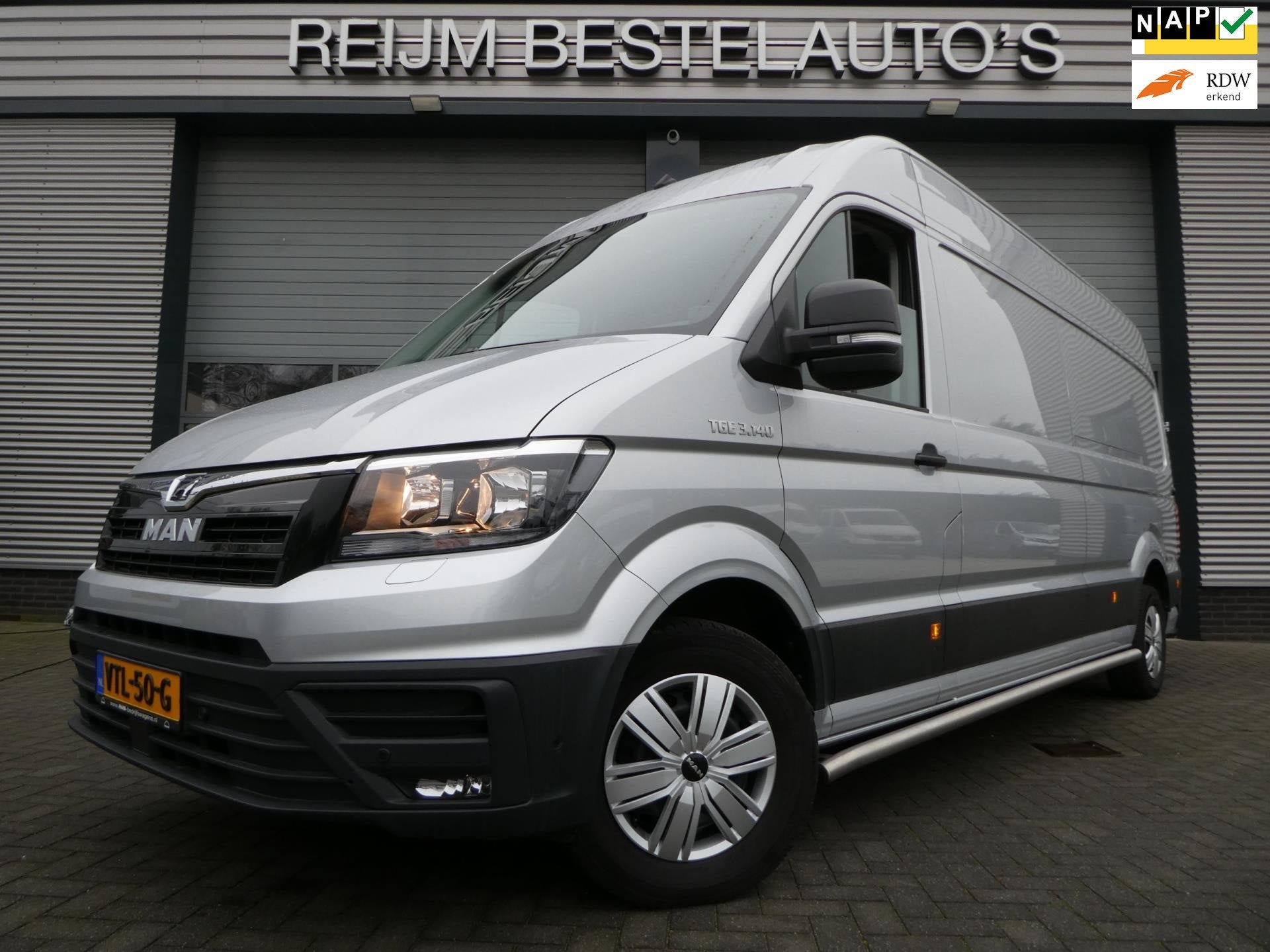 MAN TGE 35 2.0tdi 140pk, L4 H3 , L3 H2 Automaat, Apple CarPl, Auto's, Stof, Gebruikt, 4 cilinders, MAN
