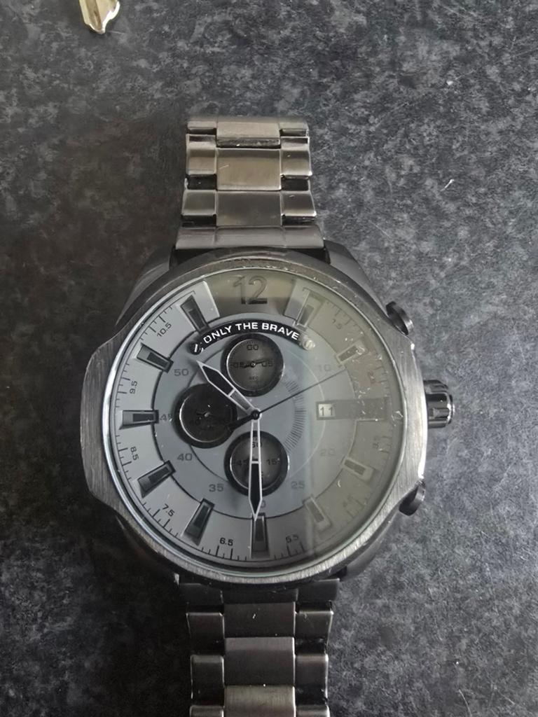 Mooie diesel horloge, Ophalen, Zo goed als nieuw, Staal, Overige merken