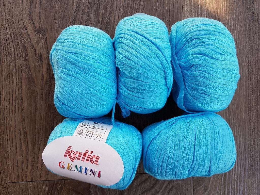 Katia Gemini blauw en groen breigaren / haakgaren, Verzenden, Nieuw, Breien of Haken, Wol of Garen