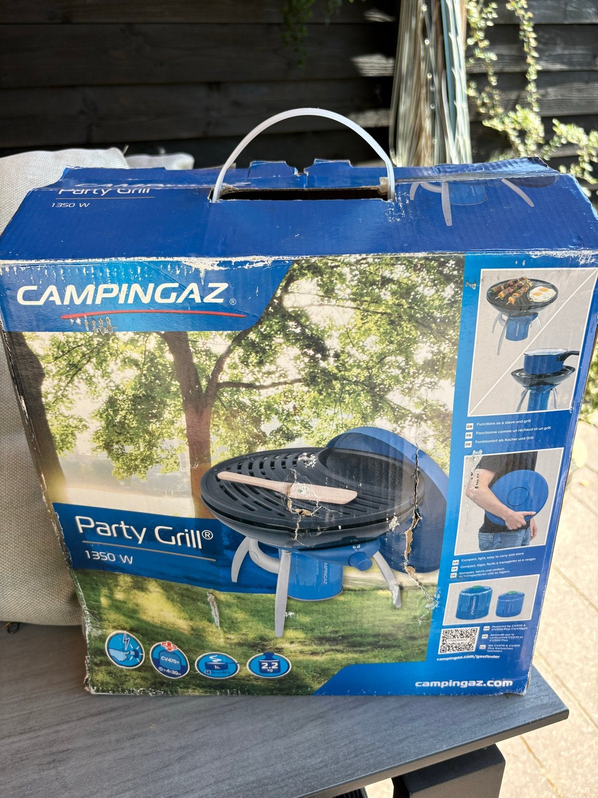Campingaz Party Grill 1350 W - Compacte en draagbare grill, Ophalen of Verzenden, Gebruikt