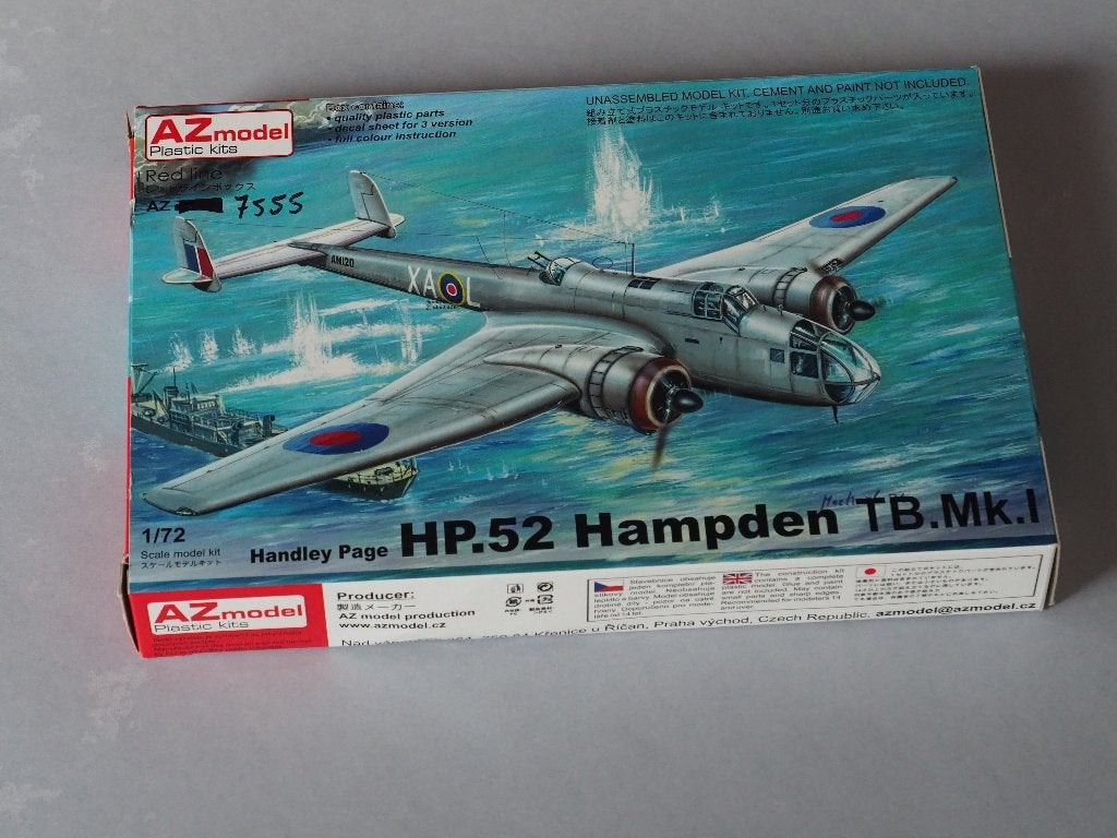 AZ models 1/72 Handley Page Hampden, Ophalen of Verzenden, Nieuw, 1:72 tot 1:144, Overige merken