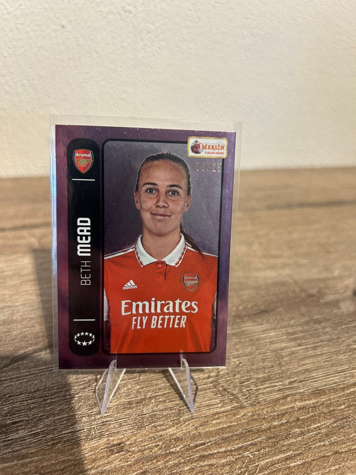 Beth Mead 2022-23 Topps Merlin Heritage 98 Purple /25 #94, Ophalen of Verzenden, Zo goed als nieuw, Buitenlandse clubs, Spelerskaart