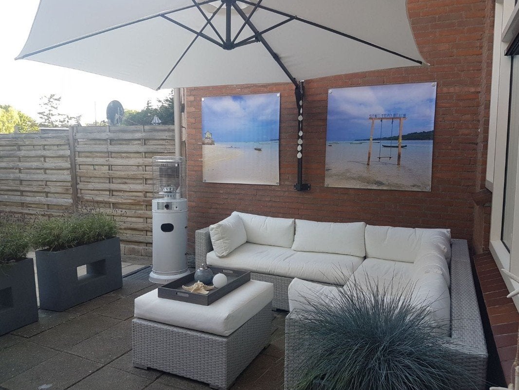 Sunred Terrasverwarmer met hoes, Ophalen, Zo goed als nieuw