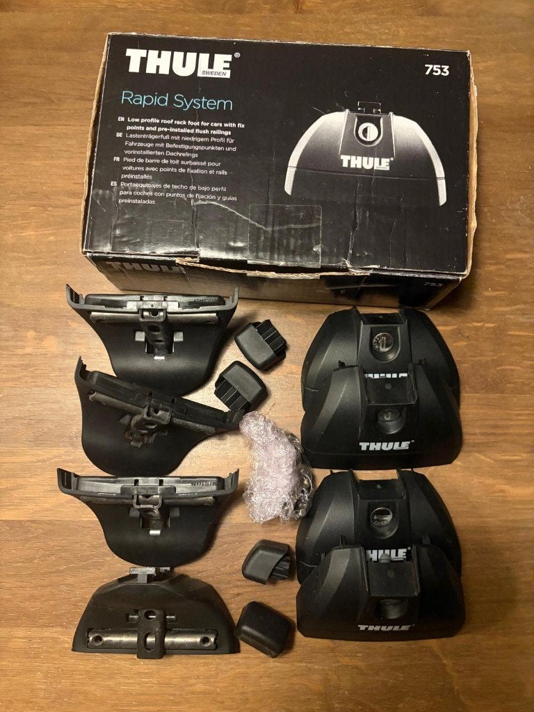 Thule Rapid System 753 Voetenset, Auto diversen, Dakdragers, Ophalen of Verzenden, Gebruikt