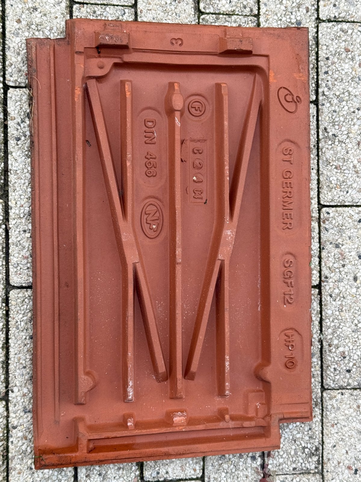 150 vlakke dakpannen Koramic Datura, Rustiek engobe, Ophalen, Gebruikt, Steen of Klei, Minder dan 5 m²