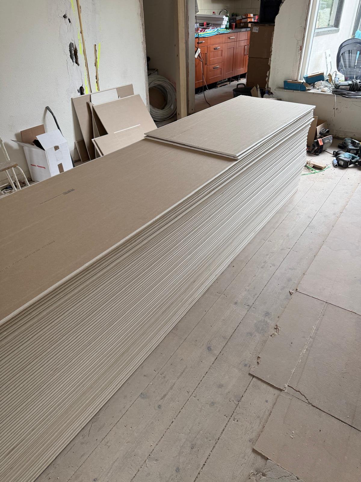 Gipsplaten 9,5mm, Overige materialen, 30 cm of meer, 50 tot 150 cm, Overige typen