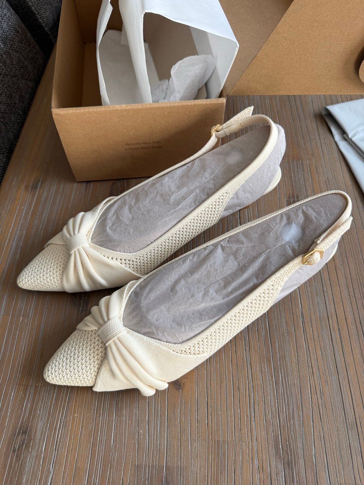 VIVAIA Sanna Slingback Pumps - Crème Rete - Maat 42, Ophalen of Verzenden, Nieuw, Beige, Pumps