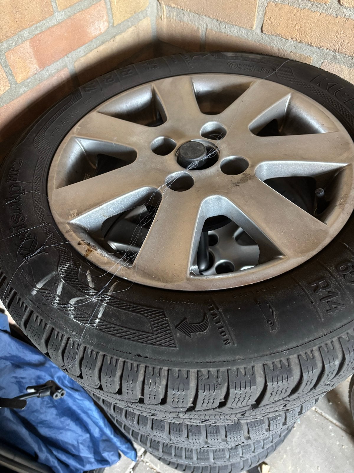 Kleber Winterbanden op Borbet Velgen - 175/65 R14 FIAT 500, Ophalen, 14 inch, Gebruikt, 175 mm