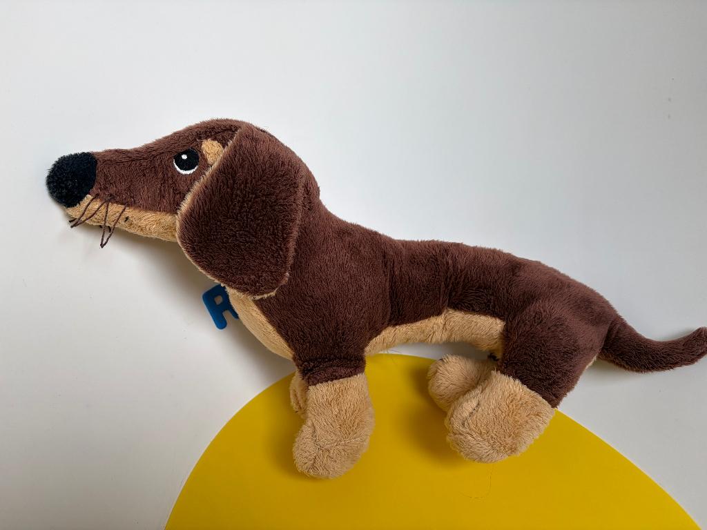 639 ikea hond tekkel teckel bruin, Ophalen of Verzenden, Hond