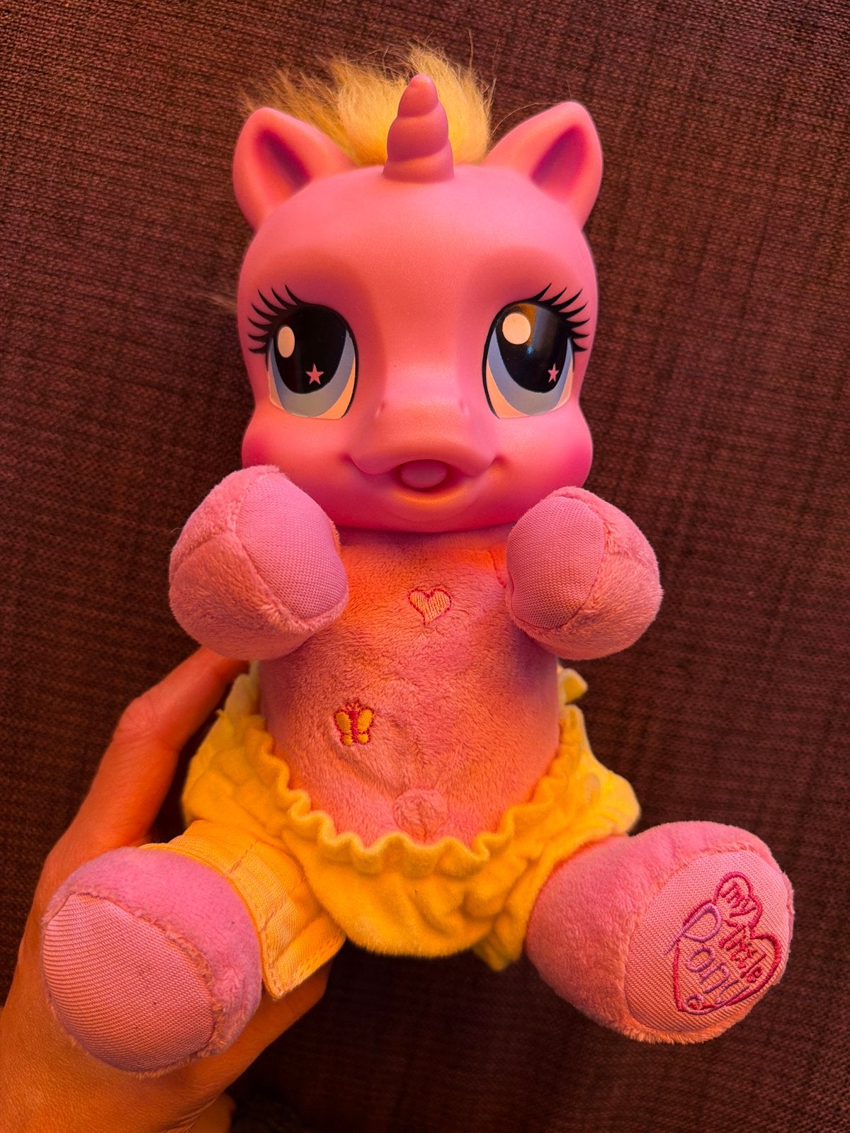 My Little Pony Rarity Newborn knuffel (2007) - Interactief, Ophalen of Verzenden, Gebruikt