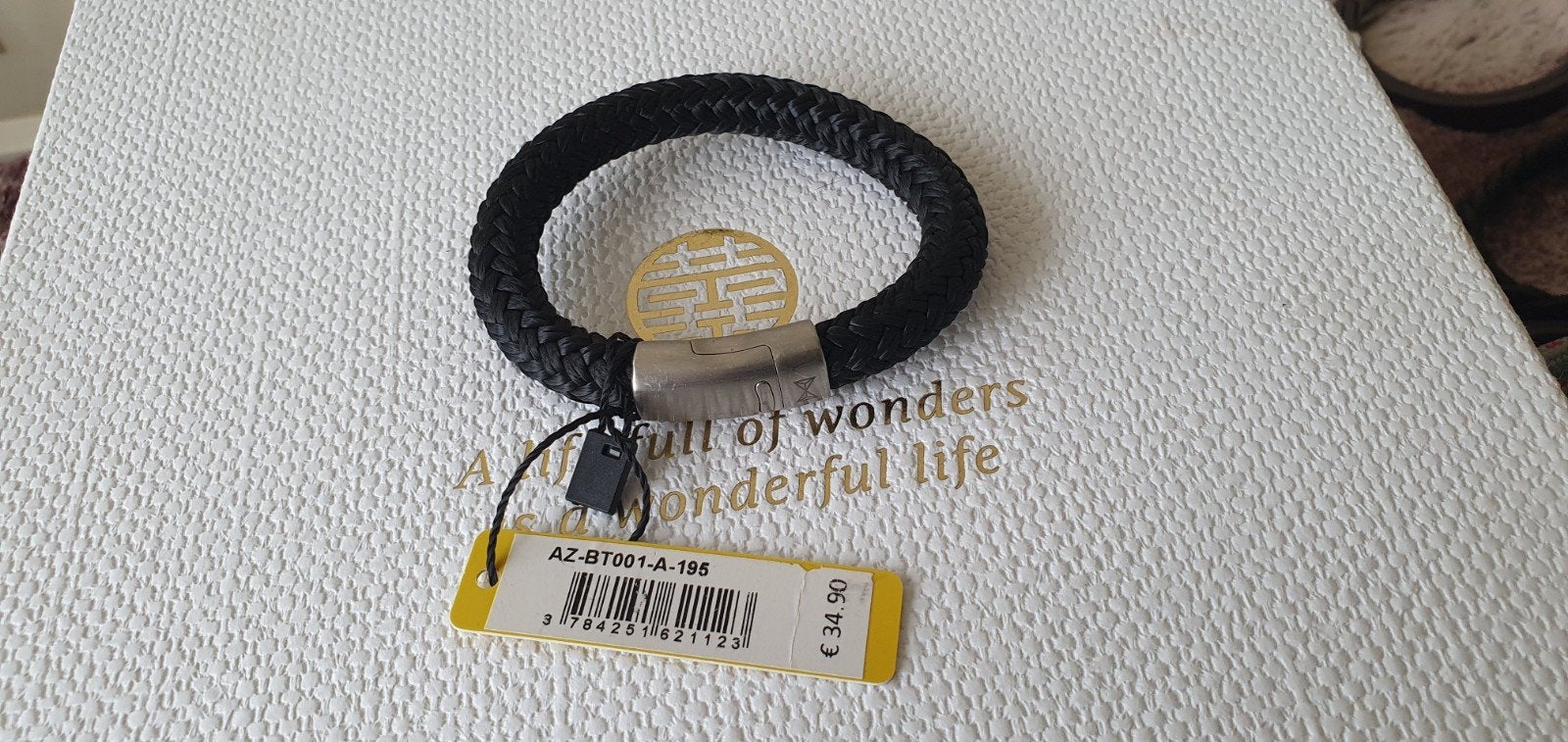 Vaderdag cadeau AZE Jewels heren armband 19.5 cm nieuw, Ophalen of Verzenden, Nieuw, Zilver